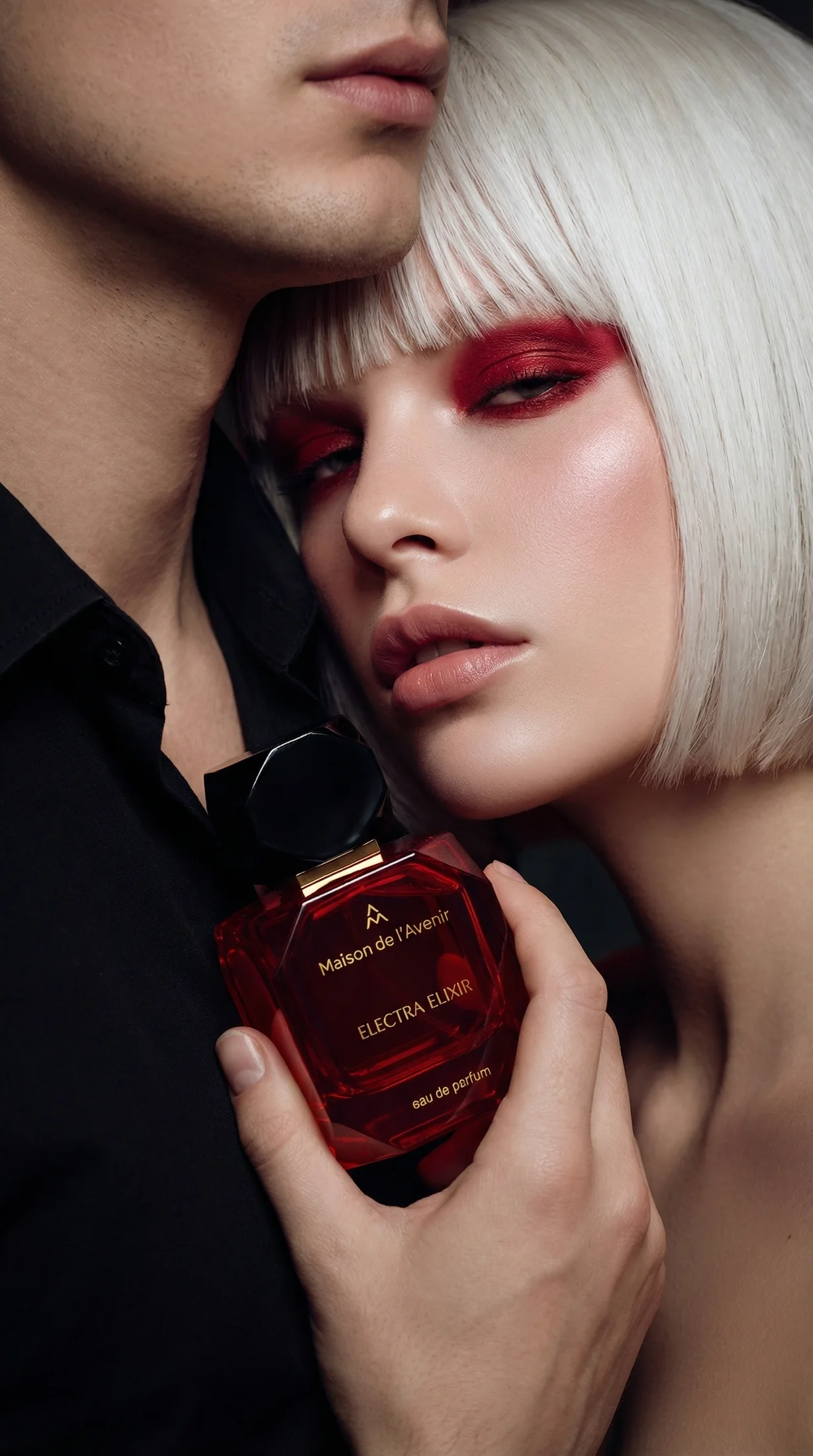 Electra Elixir perfume campaign portrait